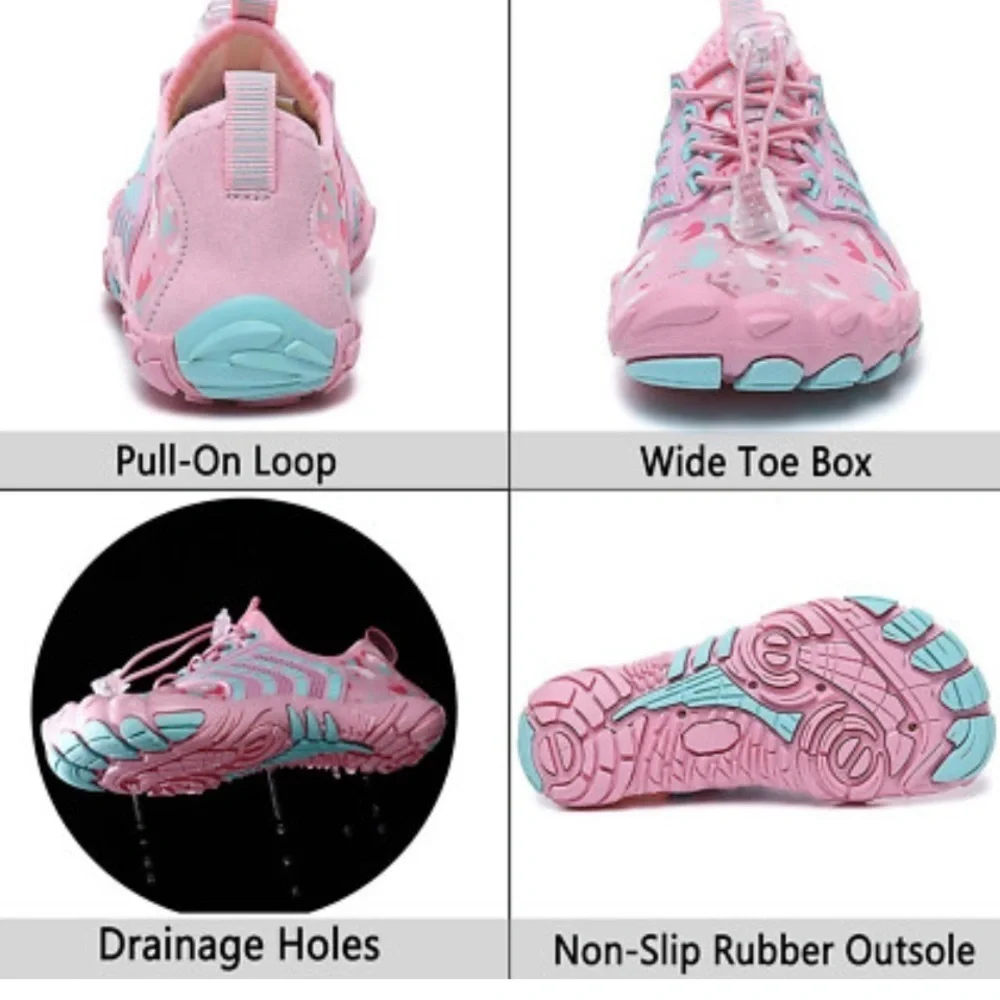 Kids Aqua Water Shoes - Pink and Blue